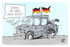Cartoon: Sieg gegen Curacao (small) by Kostas Koufogiorgos tagged karikatur,koufogiorgos,curacao,wirtschaft,auto,wrack,fußball,wm