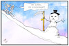 Cartoon: Ski fahren (small) by Kostas Koufogiorgos tagged karikatur,koufogiorgos,illustration,cartoon,ski,urlaub,spass,corona,tote,sensenmann,pandemie,schnee,freizeit