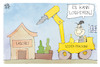 Cartoon: Söder-Fracking (small) by Kostas Koufogiorgos tagged karikatur,koufogiorgos,söder,fracking,gas,laschet,haus,garten,bayern,energie