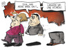 Cartoon: SPD-Mitgliederentscheid (small) by Kostas Koufogiorgos tagged spd,mitgliederentscheid,basis,gabriel,merkel,groko,regierung,politik,karikatur,koufogiorgos