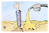 Cartoon: Spritpreise (small) by Kostas Koufogiorgos tagged karikatur,koufogiorgos,spritpreis,energie,benzin,reiche,untergang