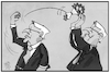Cartoon: Steinmeier will nochmal antreten (small) by Kostas Koufogiorgos tagged karikatur,koufogiorgos,illustration,cartoon,steinmeier,bundespräsident,brautstrauss,amtszeit