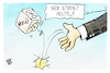 Cartoon: Streik (small) by Kostas Koufogiorgos tagged karikatur,koufogiorgos,würfel,spiel,streik,verdi,ufo,gewerkschaft