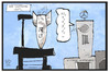 Cartoon: Stuttgart 21 (small) by Kostas Koufogiorgos tagged karikatur,koufogiorgos,illustration,cartoon,stuttgart,21,rakete,countdown,bahnhof,bahn,infrastruktur,projekt,angezählt,scheitern