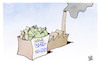Cartoon: Subventionen für intel (small) by Kostas Koufogiorgos tagged karikatur,koufogiorgos,intel,chip,fabrik,subvention