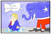 Cartoon: Trumps Reinwaschung (small) by Kostas Koufogiorgos tagged karikatur,koufogiorgos,illustration,cartoon,reinwaschung,impeachment,trump,usa,republikaner,elefant