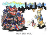 Cartoon: US-Wahl (small) by Kostas Koufogiorgos tagged usa,wahl,obama,flagge,patriotismus,präsident,karikatur,kostas,koufogiorgos
