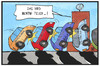 Cartoon: Skandal-Domino bei VW (small) by Kostas Koufogiorgos tagged karikatur,koufogiorgos,illustration,cartoon,vw,volkswagen,skandal,dieselgate,steuerbetrug,abgasskandal,auto,domino,wolfsburg,wirtschaft,automobilindustrie