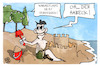 Cartoon: Wärmepumpe (small) by Kostas Koufogiorgos tagged karikatur,koufogiorgos,wärmepumpe,sandburg,heizungsgesetz,geg