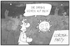 Cartoon: Warnung vor Corona-Parties (small) by Kostas Koufogiorgos tagged karikatur,koufogiorgos,illustration,cartoon,corona,party,quarantäne,ignoranz,virus,pandemie,freizeit,vergnügen