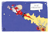 Cartoon: Weihnachten 2021 (small) by Kostas Koufogiorgos tagged karikatur,koufogiorgos,illustration,cartoon,weihnachten,weihnachtsmann,booster,impfung,rudolph,rentier,superman,fliegen,energie,pandemie