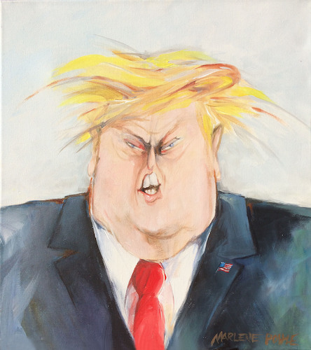 Cartoon: Donald (medium) by Marlene Pohle tagged trump,karikatur,präsidentenköpfe,politik