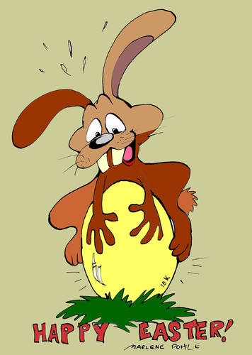 Cartoon: Happy Easter (medium) by Marlene Pohle tagged easter