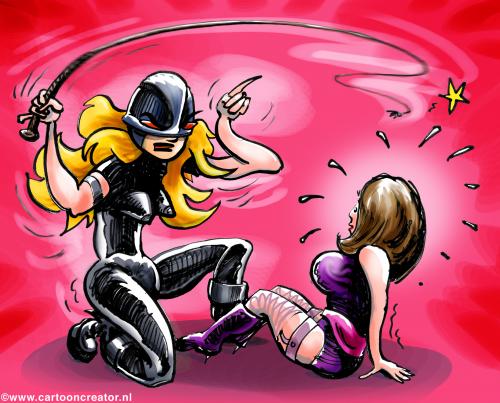 Cartoon: dominatrix and slave (medium) by illustrator tagged slave,dominatrix,woman,frau,liebe,comic,cartoon,whip,kinky,excited,leather,booths,women,,dominatrix,domina,frau,homosexualität,lesbisch,sklave,gewalt,peitsche,sexspiel,spiel,vorlieben,bdsm,sm