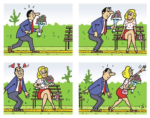 Cartoon: Blumen (medium) by JotKa tagged blumen,blumenstrauß,verabredung,meeting,treffen,park,parkbank,er,sie,mann,frau,liebe,leidenschaft,lust,leid,enttäuschungen,beziehungen,flirt,flirten,blumen,blumenstrauß,verabredung,meeting,treffen,park,parkbank,er,sie,mann,frau,liebe,leidenschaft,lust,leid,enttäuschungen,beziehungen,flirt,flirten