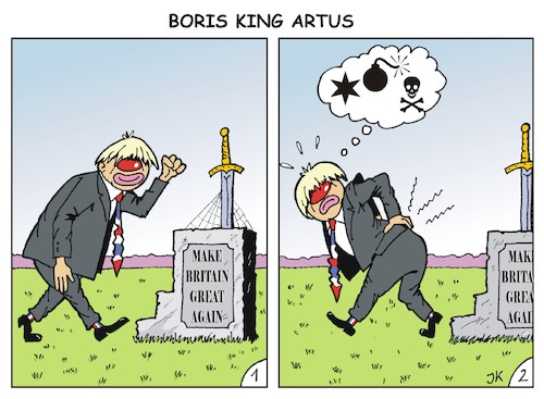 Cartoon: BorisKingArtus (medium) by JotKa tagged boris,johnson,great,britain,empire,king,artus,arthus,eu,brexit,make,again,sword,schwert,mittelalter,sagen,merlin,boris,johnson,great,britain,empire,king,artus,arthus,eu,brexit,make,again,sword,schwert,mittelalter,sagen,merlin