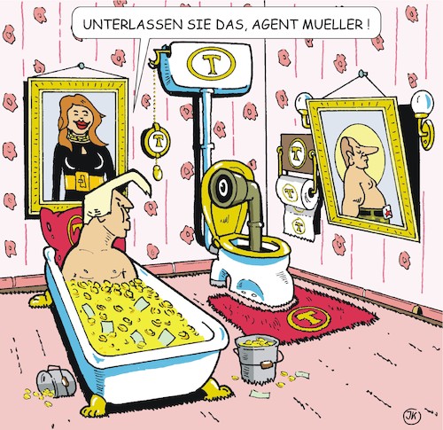 Cartoon: Ermittlungen 2 (medium) by JotKa tagged ermittlungen,donald,trump,fbi,robert,mueller,white,house,weisses,haus,usa,ermittlungen,donald,trump,fbi,robert,mueller,white,house,weisses,haus,usa