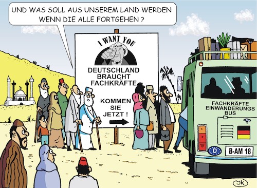 Cartoon: Fachkräftemangel 2 (medium) by JotKa tagged fachkräfte,fachkräftemangel,bildung,erziehung,pflege,medizin,it,politik,wirtschaft,industrie,forschung,immigration,fachkräfte,fachkräftemangel,bildung,erziehung,pflege,medizin,it,politik,wirtschaft,industrie,forschung,immigration