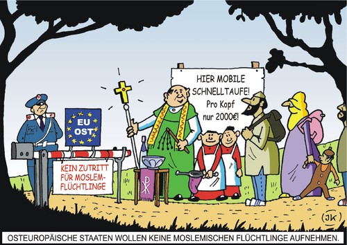 Cartoon: Flüchtlingskontingente (medium) by JotKa tagged flüchtlingskontingente,kontingente,eu,westeuropa,osteuropa,flüchtlinge,flüchtlingskrise,merkel,religionen,islam,christentum,kirchen,bevölkerung,merkelsche,flüchtlingspolitik,geschacher,chaos,kontrollverlust,grenzen,zoll,grenzschließung,schengenraum,flüchtlingskontingente,kontingente,eu,westeuropa,osteuropa,flüchtlinge,flüchtlingskrise,merkel,religionen,islam,christentum,kirchen,bevölkerung,merkelsche,flüchtlingspolitik,geschacher,chaos,kontrollverlust,grenzen,zoll,grenzschließung,schengenraum