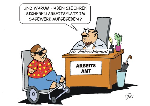 Cartoon: Herr Amtsschimmel (medium) by JotKa tagged job,karriere,berufe,arbeitsplatz,arbeitsamt,löhne,gehälter,wirtschaft,arbeitslosigkeit,berufsunfähig,behinderte,sägewerk,job,karriere,berufe,arbeitsplatz,arbeitsamt,löhne,gehälter,wirtschaft,arbeitslosigkeit,berufsunfähig,behinderte,sägewerk