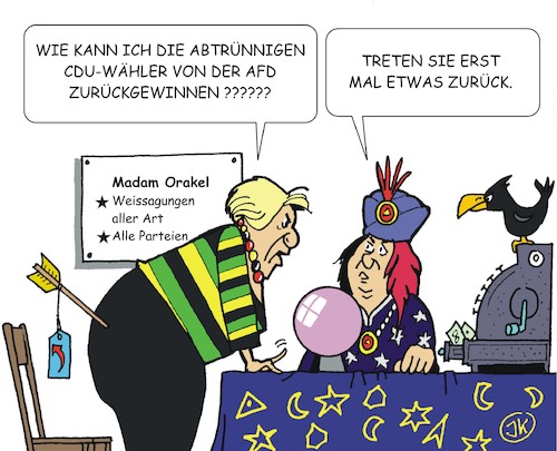 Cartoon: Orakel (medium) by JotKa tagged wahlergebnisse,wählerwanderung,cdu,afd,merkel,bundestagswahlen,2017,parteien,politiker,bundestag,parlament,wählerrückgewinnung,wahlergebnisse,wählerwanderung,cdu,afd,merkel,bundestagswahlen,2017,parteien,politiker,bundestag,parlament,wählerrückgewinnung