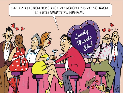 Cartoon: Sich zu lieben (medium) by JotKa tagged liebe,beziehungen,verhältnis,geschlechter,mann,frau,nassauer,er,sie,betrüger,heiratsschwindler,gesellschaft,meetings,liebe,beziehungen,verhältnis,geschlechter,mann,frau,nassauer,er,sie,betrüger,heiratsschwindler,gesellschaft,meetings