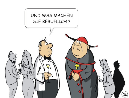 Cartoon: Smalltalker (medium) by JotKa tagged smalltalk,party,empfänge,unterhaltung,gespräche,berufe,arbeitsplätze,kirche,bischof,pfarrer,smalltalk,party,empfänge,unterhaltung,gespräche,berufe,arbeitsplätze,kirche,bischof,pfarrer