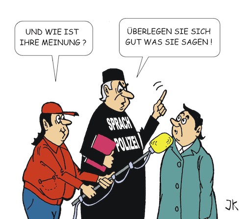 Cartoon: Vorsicht Sprachpolizei (medium) by JotKa tagged meinung,freie,grundgesetz,sprachpolizei,gendern,mainstream,eliten,elitendenken,bürger,deutsche,sprache,duden,ausgrenzung,meinung,freie,grundgesetz,sprachpolizei,gendern,mainstream,eliten,elitendenken,bürger,deutsche,sprache,duden,ausgrenzung