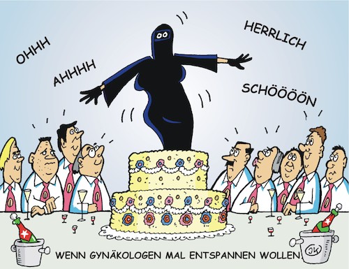 Cartoon: Wenn Gynäkologen (medium) by JotKa tagged ärtzte,gynäkologen,feiern,relaxen,entspannen,job,arbeitsplatz,stress,kongresse,berufe,torte,kuchen,ärtzte,gynäkologen,feiern,relaxen,entspannen,job,arbeitsplatz,stress,kongresse,berufe,torte,kuchen