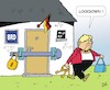 Cartoon: Bundeslockdown (small) by JotKa tagged corona,pandemie,pandemiebekämpfung,lockdown,bundeslockdown,bundesgesetz,merkel,parteien,groko,ausgangssperren