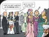 Cartoon: Charming (small) by JotKa tagged party celebrations receptions opera elites manager ladies gentlemen society faschion jewelry youth old opulence boaster embarassing charming