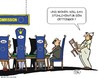 Cartoon: EU-Kommission (small) by JotKa tagged eu,kommission,parlament,kommissare,vizekommissare,brüssel,posten,aufgaben,oettinger,stühle,parteien,regierung,merkel,cdu,steuern,steuerzahler,nettozahler