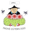 Cartoon: Flohe Osteln (small) by JotKa tagged corona,virus,ostern