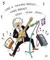 Cartoon: HARDROCK-BREXIT-BORIS (small) by JotKa tagged brexit,eu,ge,uk,boris,johnson,harter,brüssel,london,musik,rock,gitarre,musiker