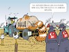 Cartoon: Landwirte im Visier (small) by JotKa tagged landwirte bauern gülle jauche fäkalien düngung dünger türkey erdogan gülen geheimdienste spionage referendum mit spione
