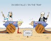 Cartoon: Syrienkonflikt (small) by JotKa tagged syrien,syria,iran,saudi,arabien,usa,russland,putin,donald,trump,krise,falle,eu,europa,nato,moskau,washington,islam