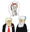 Cartoon: Teufel (small) by JotKa tagged teufel trump mullahs washington teheran usa iran nahost nahostkrise terror krieg