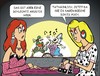 Cartoon: Verständigungsprobleme (small) by JotKa tagged bildungslücke,neureich,musik