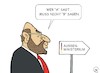 Cartoon: Wer A sagt (small) by JotKa tagged politiker martin schulz parteien spd außenmnisterium minister ministerposten verzicht