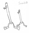 Cartoon: Stockenten (small) by nbk11 tagged stockente,ente,scribble