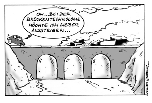 Cartoon: Brückentechnologie (medium) by Micha Strahl tagged micha,strahl,brückentechnologie,atomkraft,atomausstieg,moratorium,kernkraft,kernenergie,laufzeitverlängerung,akw,bundeskanzlerin,cdu,ausstieg,atomausstieg,augenmaß,kernkraft,atomkraft,kernenergie,brückentechnologie,japan,atomenergie,fukushima,atomkraftwerk,tsunami,kernkraftwerk