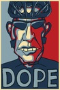 Cartoon: DOPE (small) by maxardron tagged hope,obama,lance,armstrong,lancearmstrong,dope,drugs,cycling