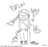 Cartoon: Bird Song (small) by CIGDEM DEMIR tagged bird cigdem demir music song