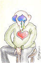 Cartoon: Heart and Health (small) by CIGDEM DEMIR tagged heart,health,old,people,age,colorful,man