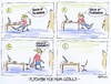 Cartoon: Plädoyer für mehr Geduld (small) by Eggs Gildo tagged arbeitstag,feierabend,büro