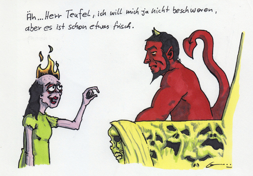 Cartoon: Teufelsfrust (medium) by bertgronewold tagged teufel,frauen