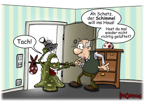 Cartoon: Nicht gelüftet (medium) by karicartoons tagged wärmebrücken,vermieter,unsachgemäßes,schimmelbildung,wohnung,der,in,schimmel,mietwohnung,mietrecht,mieter,mängel,lüften,kältebrücken,heizen,bauphysik,baumängel,bauen,bau,baumängel,bauphysik,heizen,kältebrücken,lüften,mieter,mietrecht,mietwohnung,wohnen,wohnung,miete