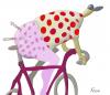 Cartoon: King of the Mountains (small) by bernie tagged doping tour de france