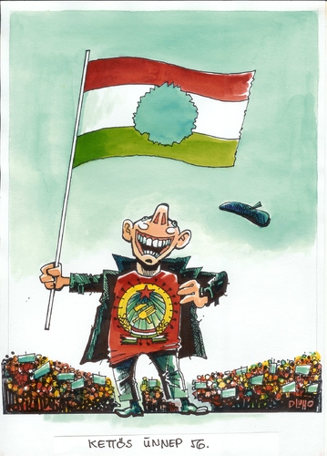 Cartoon: Flag (medium) by Dluho tagged 1956