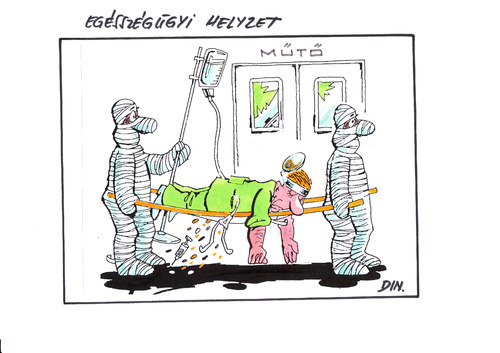 Cartoon: Hospital situation (medium) by Dluho tagged hospital